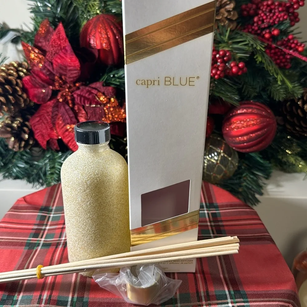 Capri Blue Glam Reed Diffuser - 8 Fl Oz - Pumpkin Dulce